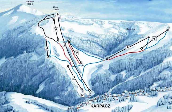 Poland - Karpacz Piste map