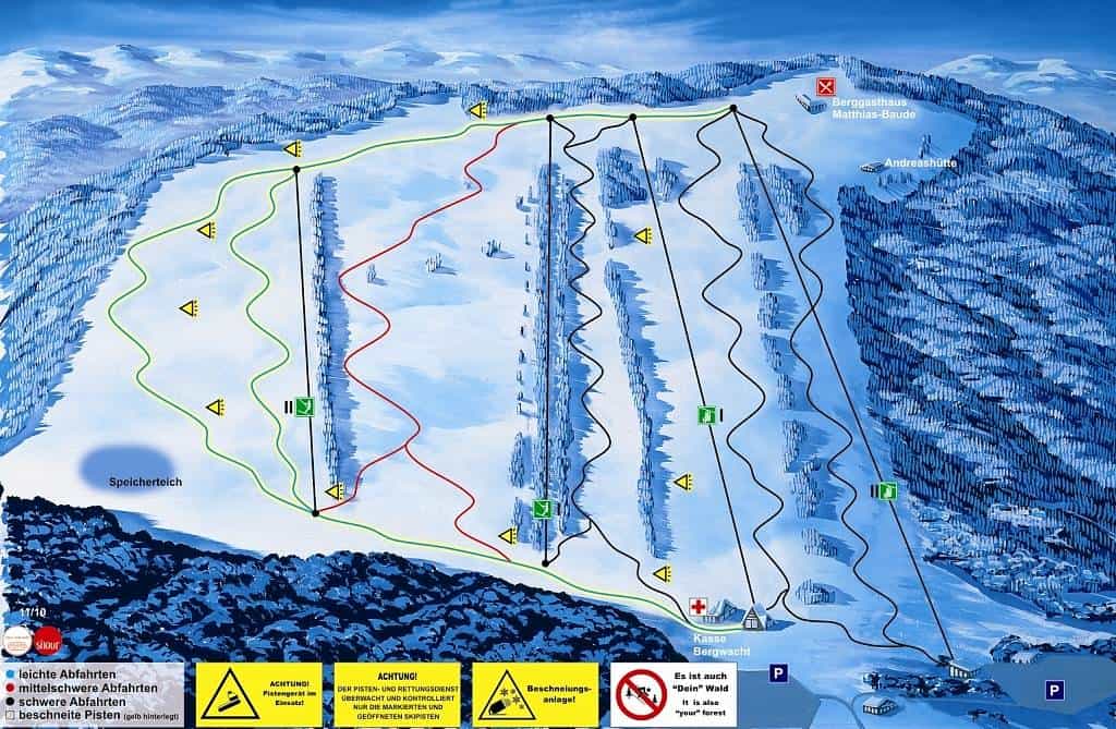Germany - Sankt Andreasberg Piste map